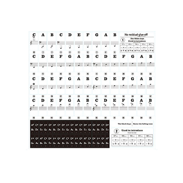 Pianino elektroniczne z klawiaturą o przezroczystych białych klawiszach 54 61 88 - Wianko - 11
