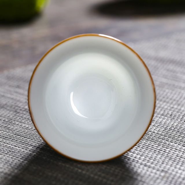 Zestaw 4 filiżanek kawowych lub herbatnych, ręcznie wykonanych z chińskiej ceramiki - Wianko - 4
