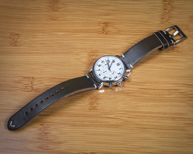Burgundowe skórzane paski do zegarków zielone 4mm grube ręcznie wykonane z Chromexcel skóry Horween - Wianko - 13