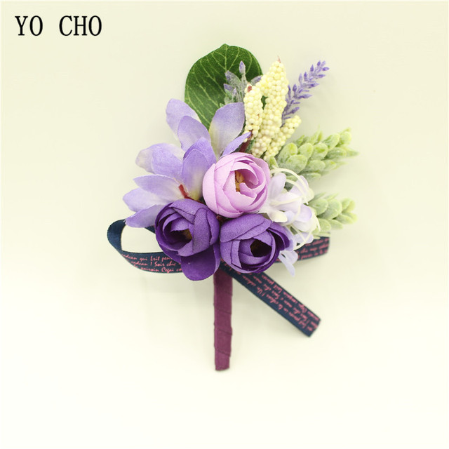 Fioletowy nadgarstek stanik YO CHO 2018 z kwiatowym motywem - idealny na ślub panny młodej, bal i inne uroczystości - Wianko - 7