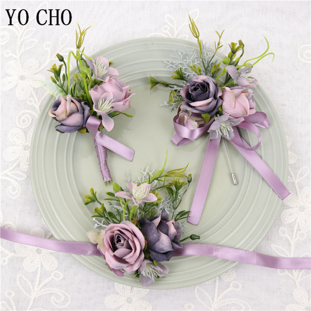 Fioletowy nadgarstek stanik YO CHO 2018 z kwiatowym motywem - idealny na ślub panny młodej, bal i inne uroczystości - Wianko - 24