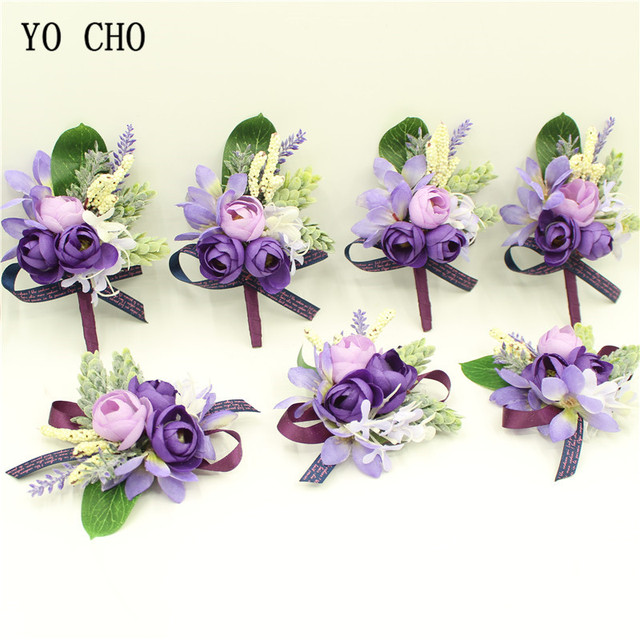 Fioletowy nadgarstek stanik YO CHO 2018 z kwiatowym motywem - idealny na ślub panny młodej, bal i inne uroczystości - Wianko - 11