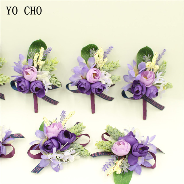 Fioletowy nadgarstek stanik YO CHO 2018 z kwiatowym motywem - idealny na ślub panny młodej, bal i inne uroczystości - Wianko - 14
