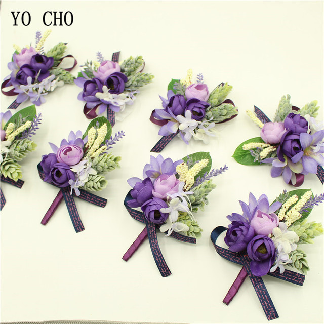 Fioletowy nadgarstek stanik YO CHO 2018 z kwiatowym motywem - idealny na ślub panny młodej, bal i inne uroczystości - Wianko - 5