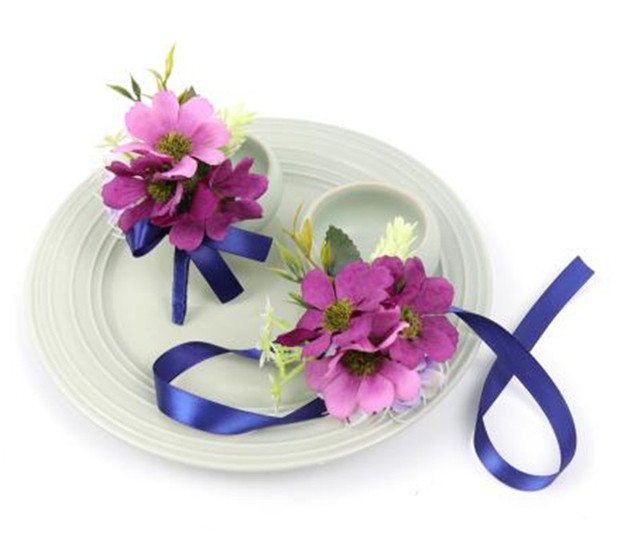 Fioletowy nadgarstek stanik YO CHO 2018 z kwiatowym motywem - idealny na ślub panny młodej, bal i inne uroczystości - Wianko - 17
