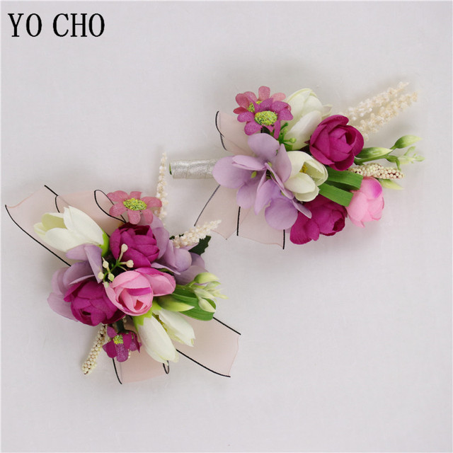 Fioletowy nadgarstek stanik YO CHO 2018 z kwiatowym motywem - idealny na ślub panny młodej, bal i inne uroczystości - Wianko - 23