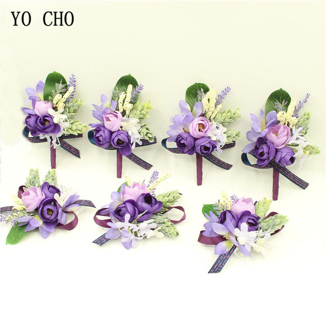 Fioletowy nadgarstek stanik YO CHO 2018 z kwiatowym motywem - idealny na ślub panny młodej, bal i inne uroczystości - Wianko - 12