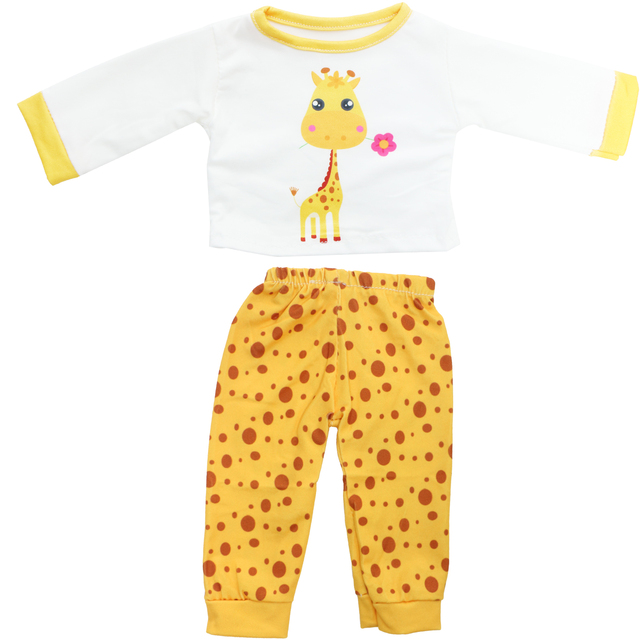 Lalka ubrana w handmade żółty strój Cute Animal dla dziewczynek 18, idealna na co dzień i do zabawy w dom (Note: Wymieniłam tylko najważniejsze informacje i połączyłam je w rozbudowane zdanie.) - Wianko - 4
