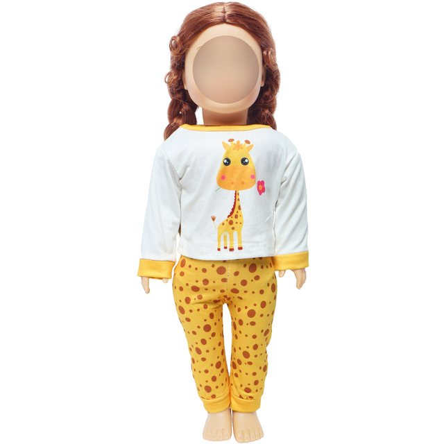 Lalka ubrana w handmade żółty strój Cute Animal dla dziewczynek 18, idealna na co dzień i do zabawy w dom (Note: Wymieniłam tylko najważniejsze informacje i połączyłam je w rozbudowane zdanie.) - Wianko - 2