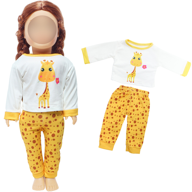 Lalka ubrana w handmade żółty strój Cute Animal dla dziewczynek 18, idealna na co dzień i do zabawy w dom (Note: Wymieniłam tylko najważniejsze informacje i połączyłam je w rozbudowane zdanie.) - Wianko - 1