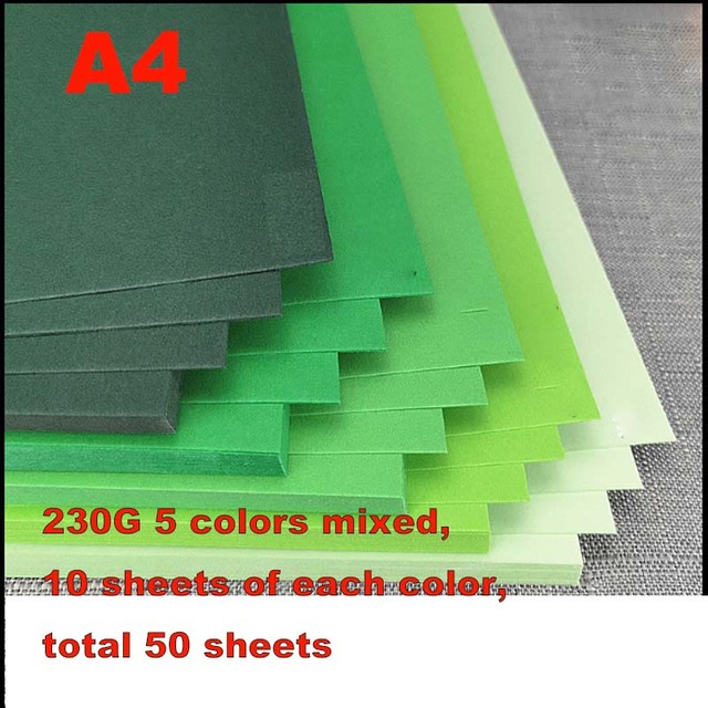 A4 A3 230gsm twardy karton zielony album do scrapbookingu DIY - Wianko - 4
