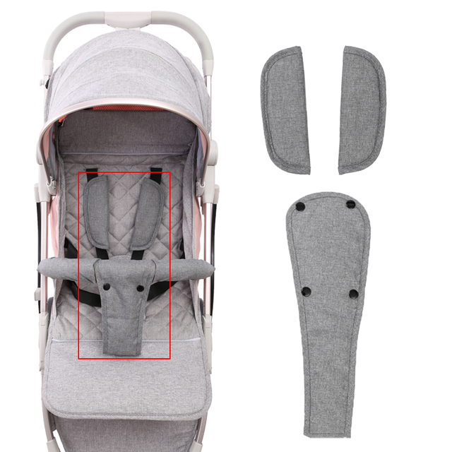 Akcesoria do wózków: Wózek dziecięcy antypoślizgowy ochraniacz Buggy uprząż dla niemowląt z przodu - tkanina bawełniana wysokiej jakości - Wianko - 1