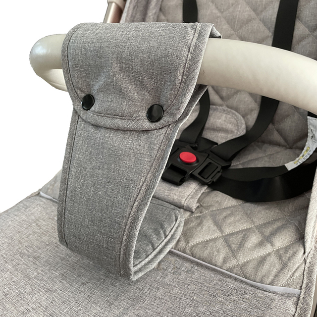 Akcesoria do wózków: Wózek dziecięcy antypoślizgowy ochraniacz Buggy uprząż dla niemowląt z przodu - tkanina bawełniana wysokiej jakości - Wianko - 5