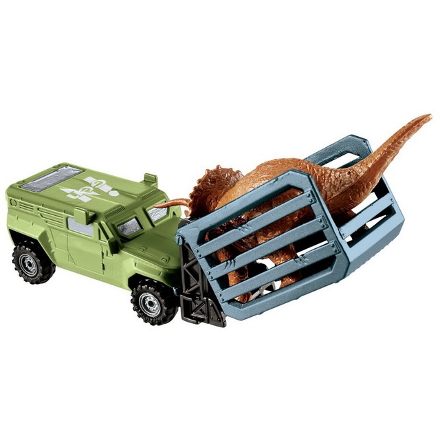 Zabawka dziedzictwa Jurassic Park: Odlewniczy transporter Jurassic 1:64 Tyrannosaurus, Jeep Raptor, helikopter, mini dinozaury - Wianko - 6
