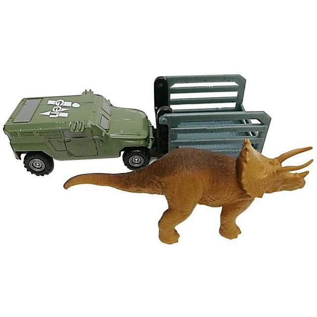 Zabawka dziedzictwa Jurassic Park: Odlewniczy transporter Jurassic 1:64 Tyrannosaurus, Jeep Raptor, helikopter, mini dinozaury - Wianko - 7