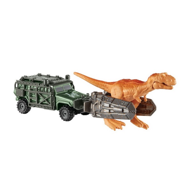 Zabawka dziedzictwa Jurassic Park: Odlewniczy transporter Jurassic 1:64 Tyrannosaurus, Jeep Raptor, helikopter, mini dinozaury - Wianko - 10