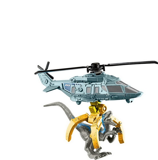 Zabawka dziedzictwa Jurassic Park: Odlewniczy transporter Jurassic 1:64 Tyrannosaurus, Jeep Raptor, helikopter, mini dinozaury - Wianko - 3