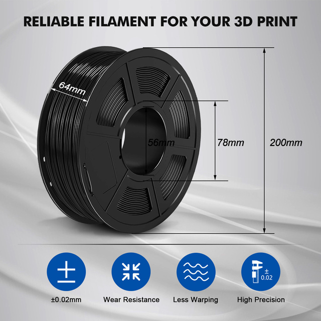 Drukarka 3D Enotepad Filament PLA 1kg, tolerancja +-0.02MM, 1.75mm, niski skurcz, wysoka prędkość transportu - Wianko - 3