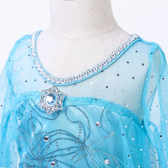 Karnawałowa suknia dla dziewczynek Księżniczka Elsa z filmu Frozen na przyjęcie urodzinowe - rozmiary 3-10 lat - Wianko - 20