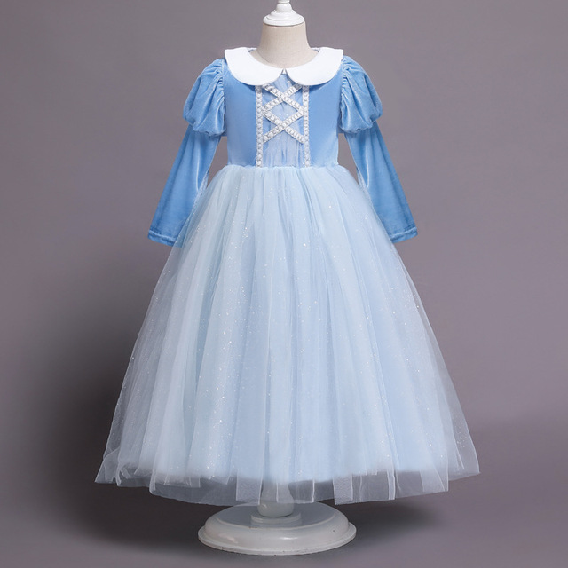 Karnawałowa suknia dla dziewczynek Księżniczka Elsa z filmu Frozen na przyjęcie urodzinowe - rozmiary 3-10 lat - Wianko - 2