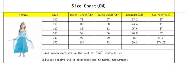 Karnawałowa suknia dla dziewczynek Księżniczka Elsa z filmu Frozen na przyjęcie urodzinowe - rozmiary 3-10 lat - Wianko - 6
