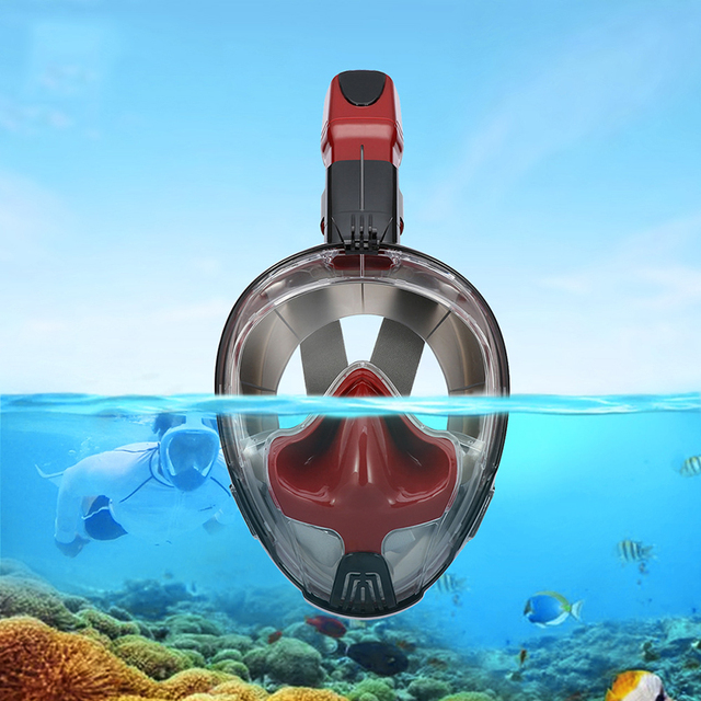 Silikonowa maska do nurkowania pełna sucha z pływającym koralikiem i wodoodporną rurką do oddychania - sprzęt do szkolenia pływackiego i snorkelingu - Wianko - 10