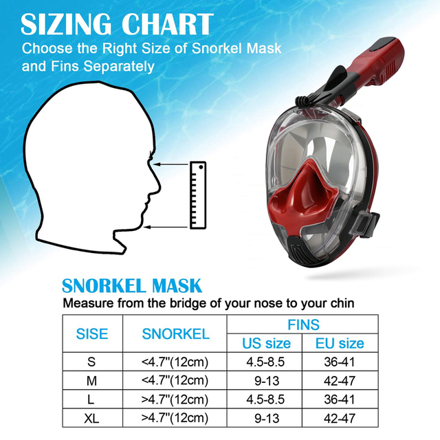 Silikonowa maska do nurkowania pełna sucha z pływającym koralikiem i wodoodporną rurką do oddychania - sprzęt do szkolenia pływackiego i snorkelingu - Wianko - 11