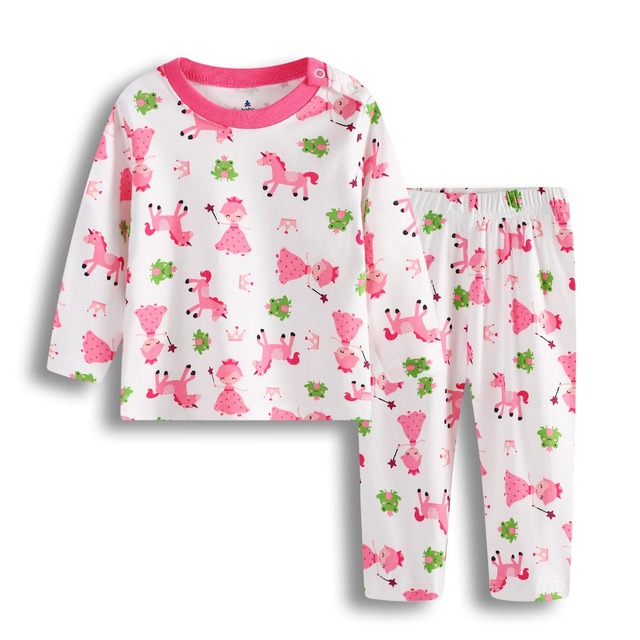 Jesienne zestawy piżam dla dziewczynki 2017 z uroczym wzorem misia marki Christmas - koszulka niemowlęca i spodnie do snu - Wianko - 36
