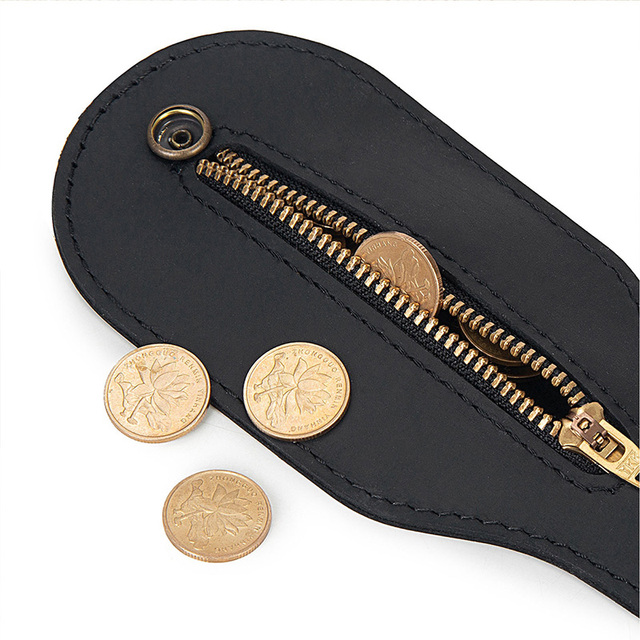 EASYANT Skórzany męski portfel brązowy z klamrą - Wianko - 7