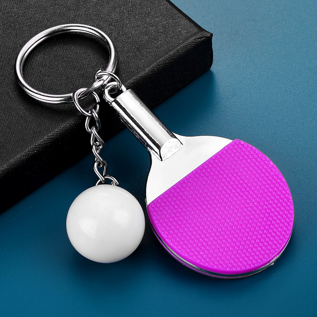 Brelok na klucze do tenisa stołowego JWEIJIAO - Piłka Ping-Pong w kształcie rakietki - Biżuteria dla fanów sportu - Pamiątka - Darmowa wysyłka - Wianko - 19