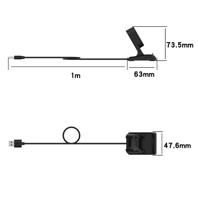 Ładowarka USB do zegarka Xiaomi Mi Lite Redmi - kabel ładowania inteligentnego zegarka, akcesorium dokujące - Wianko - 2