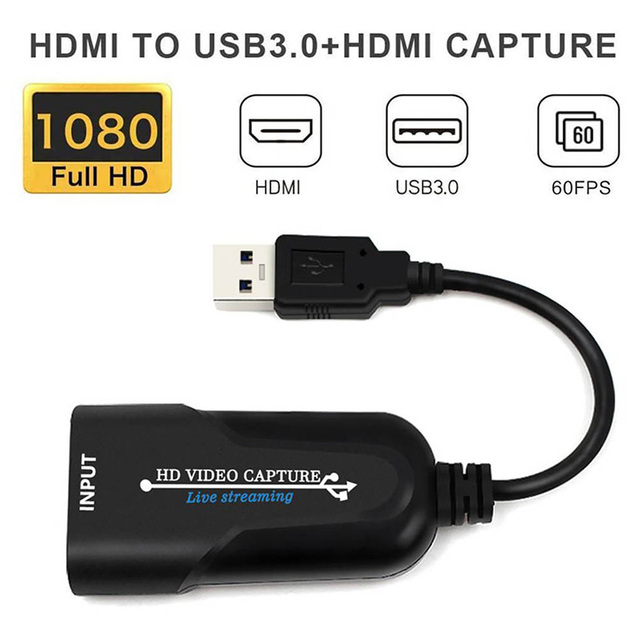 Karta przechwytująca wideo 4K USB3.0 na HDMI do transmisji na żywo w grach komputerowych i więcej (1080P) - Wianko - 3