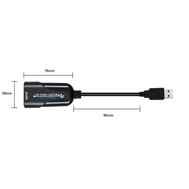 Karta przechwytująca wideo 4K USB3.0 na HDMI do transmisji na żywo w grach komputerowych i więcej (1080P) - Wianko - 4