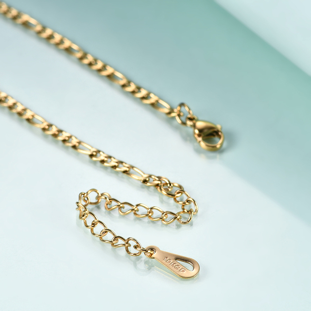 Elegancka bransoletka łańcuszkowa ze stali nierdzewnej dla kobiet - złoty prostokątowy link, moda party, celebrytka - Wianko - 8