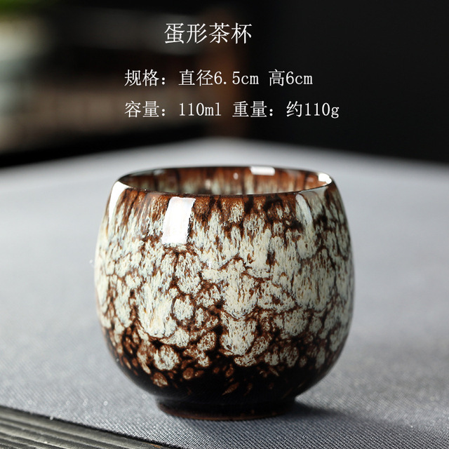 Zestaw 5 sztuk naczyń do herbaty - ceramiczne filiżanki kubek prezent chiński Kung Fu 110ml - Wianko - 12