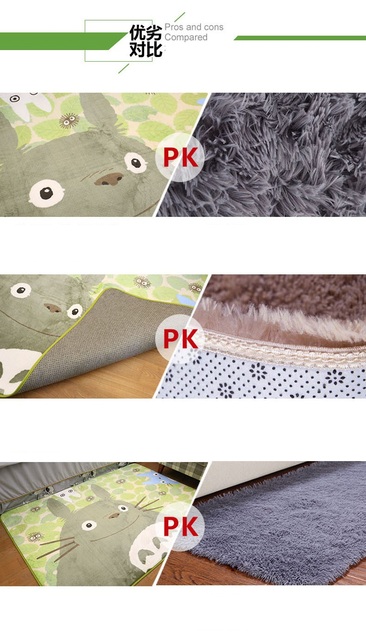 Dywan do sypialni Totoro z nadrukiem kota - pięć stylów, mata do zabawy dla dzieci, malucha, dekoracja - Wianko - 8