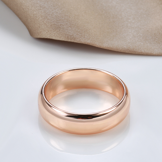 Pierścień mężczyźni Kinel Hot 585 różowe złoto, błyszczący, wysokiej jakości - Wianko - 6