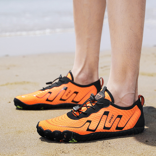 Przeciwpoślizgowe boso nadmorskie buty do wody męskie damskie - szybkie suche, oddychające, plażowe, trekkingowe, wędkarskie - Wianko - 36