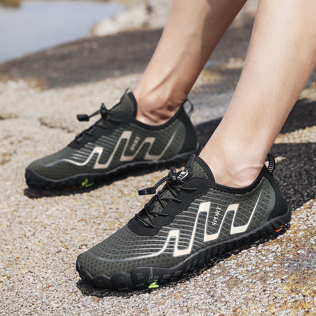 Przeciwpoślizgowe boso nadmorskie buty do wody męskie damskie - szybkie suche, oddychające, plażowe, trekkingowe, wędkarskie - Wianko - 42