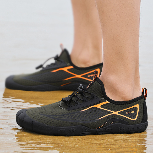 Przeciwpoślizgowe boso nadmorskie buty do wody męskie damskie - szybkie suche, oddychające, plażowe, trekkingowe, wędkarskie - Wianko - 75