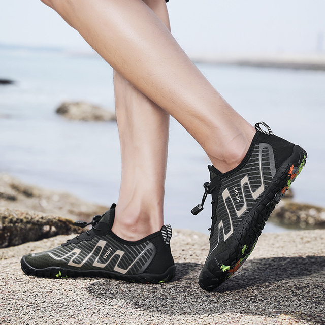 Przeciwpoślizgowe boso nadmorskie buty do wody męskie damskie - szybkie suche, oddychające, plażowe, trekkingowe, wędkarskie - Wianko - 44