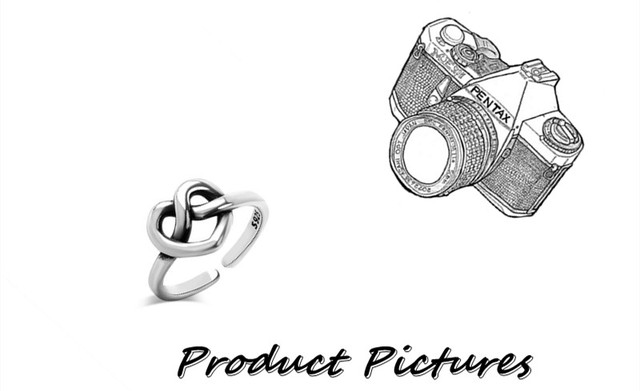 Srebrny pierścionek 925 Vintage Retro - otwarty, regulowany w stylu ślubnym na 2021 rok - modna biżuteria - Wianko - 2
