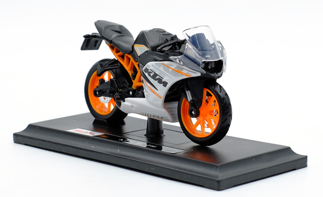 Model motocykla RC390 MAISTO 1:18 - odlew ze stopu, ruchome amortyzatory - zabawka dla dzieci, prezenty, kolekcja zabawek - Wianko - 4