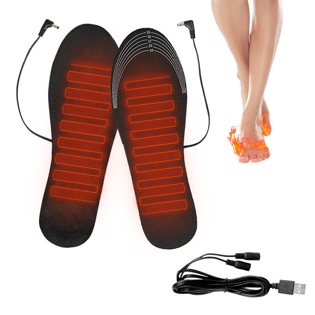 USB elektrycznie podgrzewane wkładki do butów zimowe ciepłe plastry dla kobiet i mężczyzn - Wianko - 6