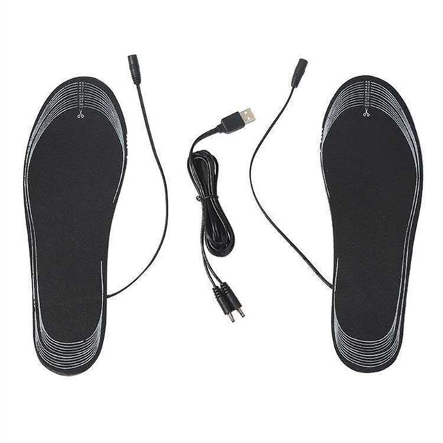 USB elektrycznie podgrzewane wkładki do butów zimowe ciepłe plastry dla kobiet i mężczyzn - Wianko - 4