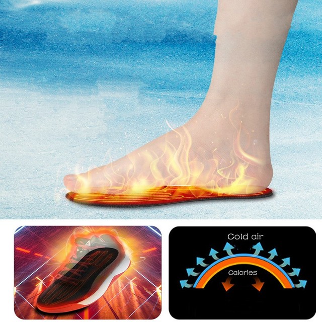 USB elektrycznie podgrzewane wkładki do butów zimowe ciepłe plastry dla kobiet i mężczyzn - Wianko - 1