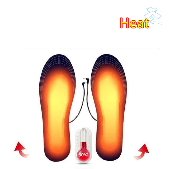 USB elektrycznie podgrzewane wkładki do butów zimowe ciepłe plastry dla kobiet i mężczyzn - Wianko - 3