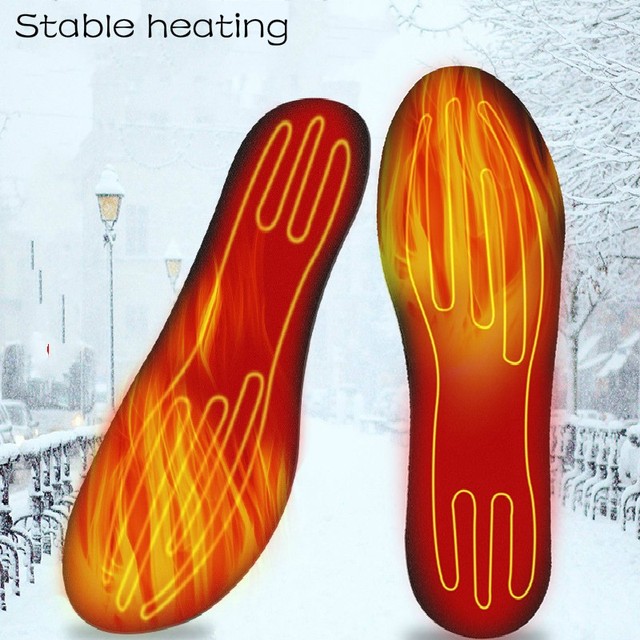 USB elektrycznie podgrzewane wkładki do butów zimowe ciepłe plastry dla kobiet i mężczyzn - Wianko - 2