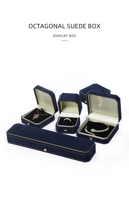 Eleganckie pudełko na biżuterię z retro wzorem: pierścionek, naszyjnik, bransoletka - Wianko - 4