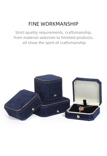 Eleganckie pudełko na biżuterię z retro wzorem: pierścionek, naszyjnik, bransoletka - Wianko - 9